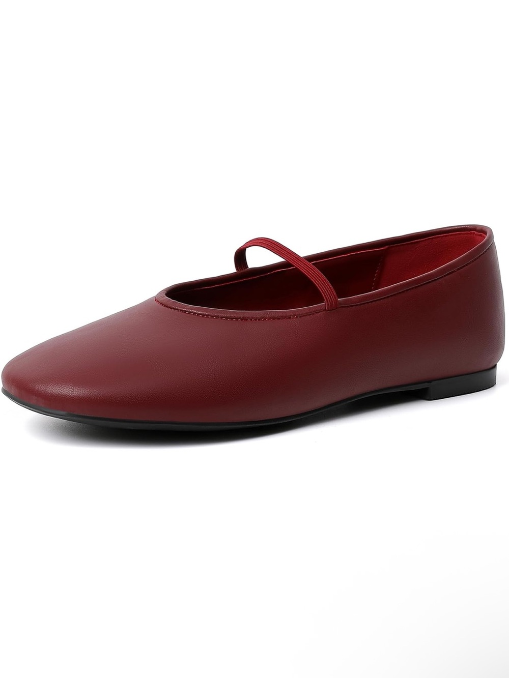 Goupsky Burgundy Mary Jane Flats